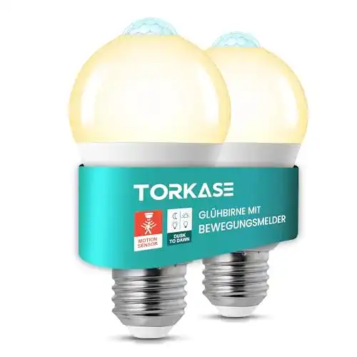 Glühbirne mit Bewegungsmelder Torkase, 13W E27 LED Lampe