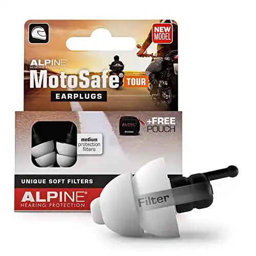 Gehörschutz für Motorradfahrer – Alpine MotoSafe Tour Ohrstöpsel