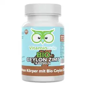 Bio Ceylon Zimt Kapseln von Vitamineule – hochdosiert und vegan