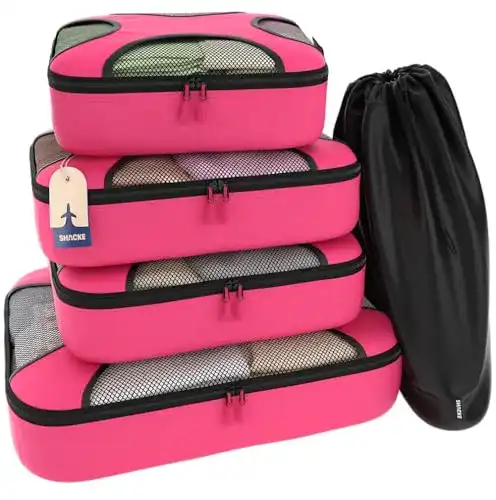 Packwürfel Shacke Packung, 4er Set für die Reiseorganisation