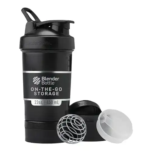 Eiweiß-Shaker BlenderBottle ProStak PRO mit Aufbewahrungssystem