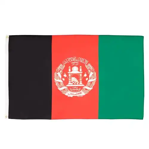 Afghanistan Flagge 150×90 cm aus Polyester mit Ösen
