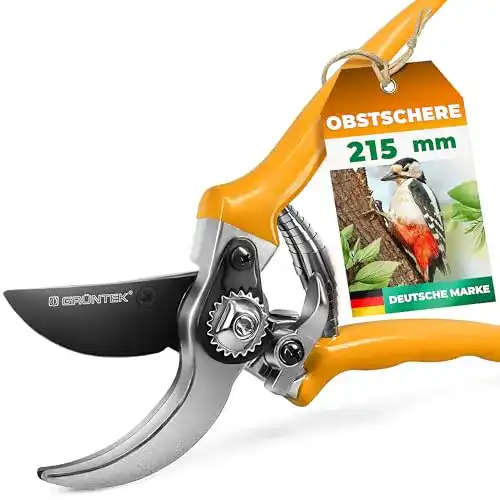 Gartenschere Grüntek Obstschere Specht 215 mm Bypass-System