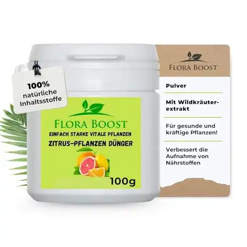 Zitrusdünger Konfitee Flora Boost 100 g für Zitruspflanzen