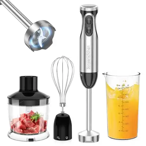 Bonsenkitchen Stabmixer HB3203 4-in-1 elektrisch 1000W