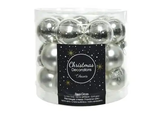 Weihnachtskugeln Kaemingk Set mit 24 Glaskugeln 25 mm