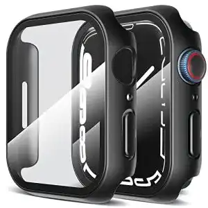 Apple Watch 7 Hülle LK, 2 Stück Schutz für Series 9/8/7, 45 mm