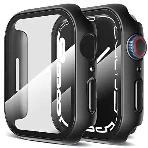 Apple Watch 7 Hülle LK, 2 Stück Schutz für Series 9/8/7, 45 mm