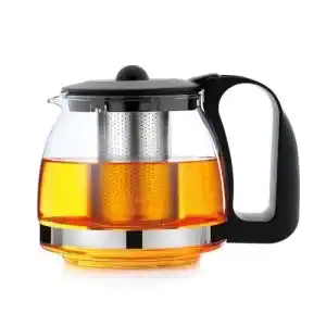 Teekanne T24 aus hitzebeständigem Glas mit Sieb und Edelstahlfilter