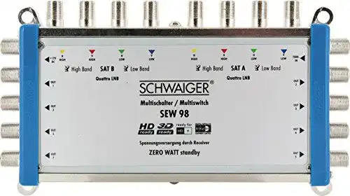 Multischalter 9/8 Schwaiger SEW98 531 für 2 Satellitenpositionen