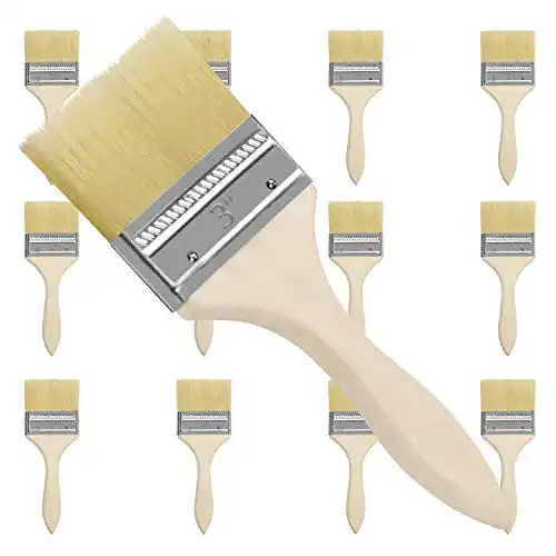 Kurtzy Flachpinselset 12er Pack mit 76,2mm Pinselkopf