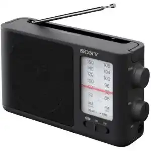 Sony ICF-506 tragbares Analogradio mit Tragegriff und AC-Netzteil