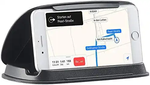 Navi-Halterung für Armaturenbrett von Lescars – Universal Mobilgeräte Halterung