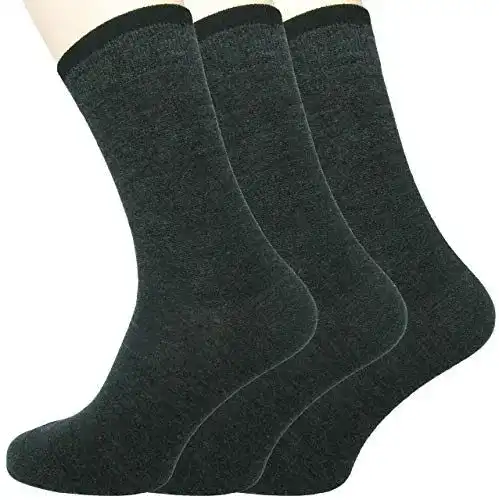 Merino Socken für Herren im 3er-Pack von Loonysocks in Dunkelgrau