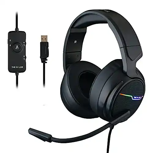 Surround-Kopfhörer G-LAB Korp Thallium Gaming-Headset mit 7.1 Sound