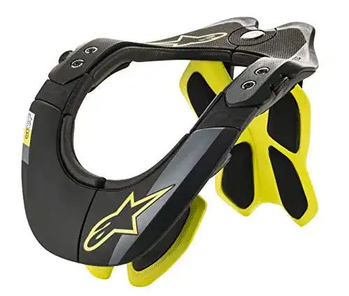 Nackenschutz Motocross Alpinestars BNS Tech-2 in Schwarz/Fluo Gelb