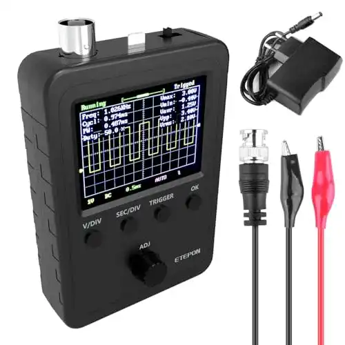 Hand-Oszilloskop ETEPON tragbares Modell mit 2,4″ HD TFT Display
