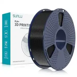 Sunlu PLA Plus 3D Drucker Filament 1.75mm für FDM Drucker, Schwarz