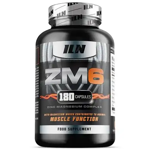 Zink-Magnesium ZM6 von Iron Labs Nutrition, hochdosiert, 180 Kapseln