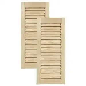 Lamellentüren Decomeister Holz 2er Pack 294×720 mm Holztür aus Kiefer
