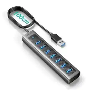USB-Hub 7 Port Gigimundo GM7U 3.0 Aluminium mit 1M Kabel