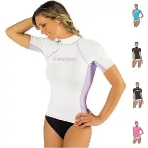 UV-Shirt Damen Cressi Rash Guard Kurzarm mit UPF 50+ Schutz