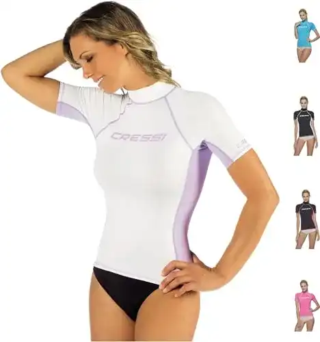 UV-Shirt Damen Cressi Rash Guard Kurzarm mit UPF 50+ Schutz
