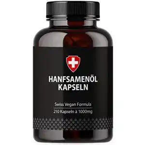 Hanföl-Kapseln Active Swiss Hanföl in Softgel-Kapseln mit 1000mg pro Kapsel