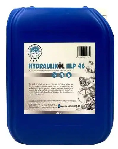 Hydrauliköl HLP 46 UINCLU ISO VG 46 nach DIN 51524 Teil 2, 20 Liter