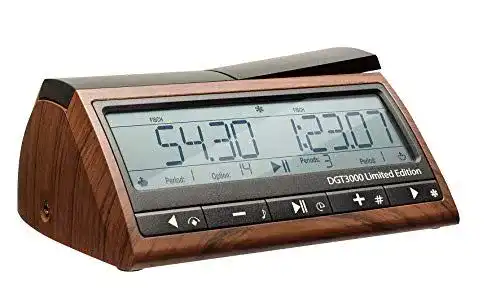 Schachuhr DGT 3000 LE FIDE-zugelassener Schach-Timer in Holzoptik