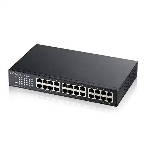 Zyxel 24-Port Gigabit Ethernet Switch – Unmanaged Netzwerkgerät