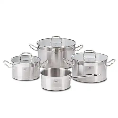 KHG Topfset 4-teilig aus Edelstahl für Induktion