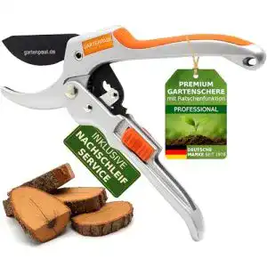 Ratschenschere Gartenpaul mit Ratschenfunktion und Ambossmechanik