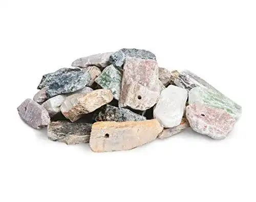 Speckstein Honsell 79242 – Amulett-Rohlinge Set mit 30 Anhängern