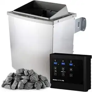 Saunaofen Suleno Pori 9,0 kW mit wählbarer Saunasteuerung und 20 kg Steinkapazität