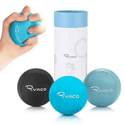 Antistressball Ryaco Handtherapie-Set für Stressabbau und Handtraining