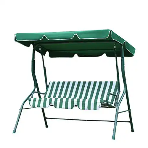 JLSun Loywe Hollywoodschaukel 3-Sitzer für Garten und Terrasse