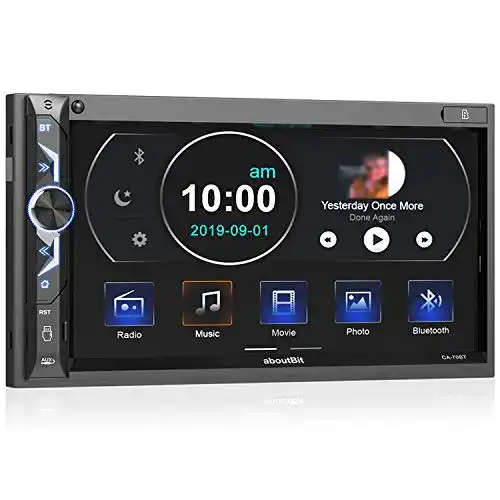 Autoradio mit Navigation von aboutBit, 7 Zoll Doppel-DIN Digital Media