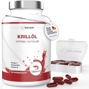 Krillöl Biotary 140 Softgelkapseln 1040 mg mit 400 mg Phospholipiden