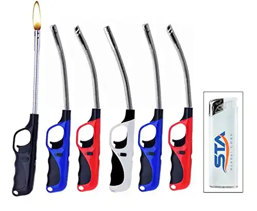 Stabfeuerzeug Vanorell 6 x Flexibel 28,5 cm für BBQ und Kamin