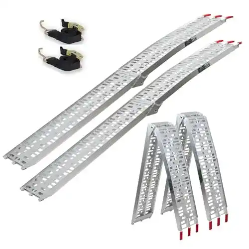 Faltbare Aluminium Auffahrrampe Trutzholm 2x 680 kg für Fahrzeuge
