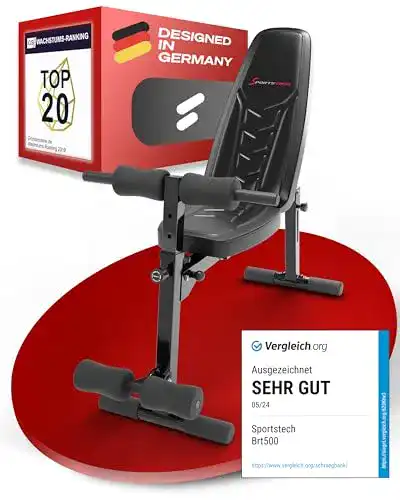 Schrägbank Sportstech BRT500 verstellbare Hantelbank 50in1