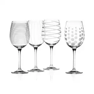 Weingläser Mikasa Cheers Kristall Weiß im Set, 4 Stück, 450 ml