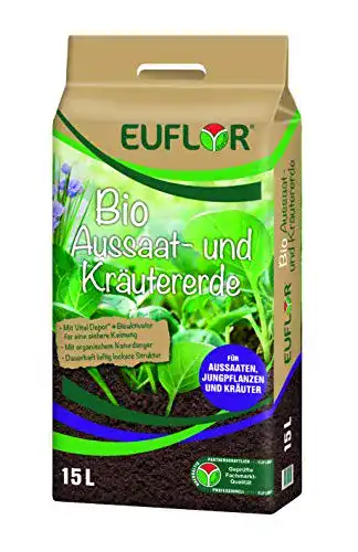 Euflor 15 L Bio Anzuchterde für Aussaat und Kräuter
