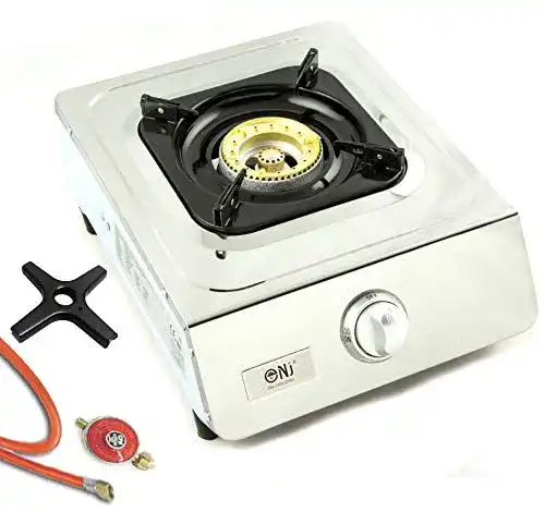 Gaskocher 1-flammig NGB-100 aus Edelstahl mit Turbo-Brenner