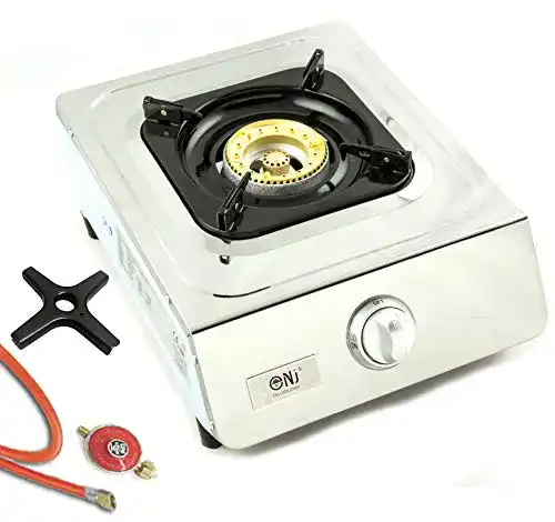 Gaskocher 1-flammig NGB-100 aus Edelstahl mit Turbo-Brenner