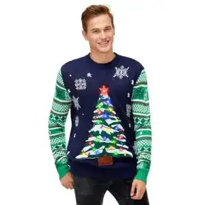 Weihnachtspullover für Herren mit lustigen Motiven und bequemem Schnitt