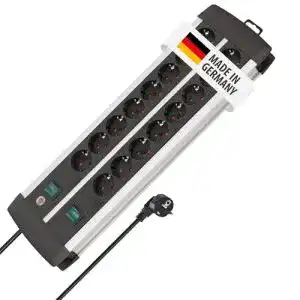Steckdosenleiste mit Fußschalter von Brennenstuhl – Premium-Alu-Line