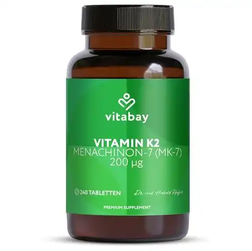 Vitamin K2 Vitabay hochdosiert 200 µg vegan 240 Tabletten