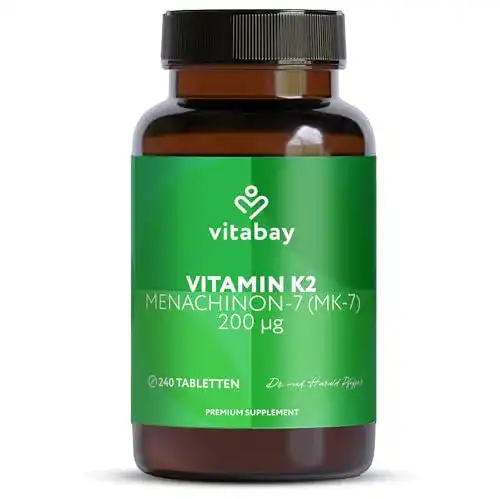 Vitamin K2 Vitabay hochdosiert 200 µg vegan 240 Tabletten
